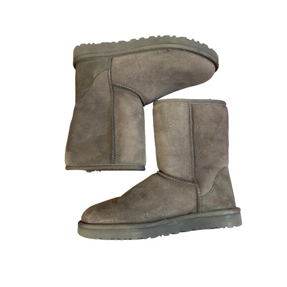 UGG Brown Burnt Cedar Classic Short II Boots Shearling Women's Uggs Size 8 - Picture 6 of 7